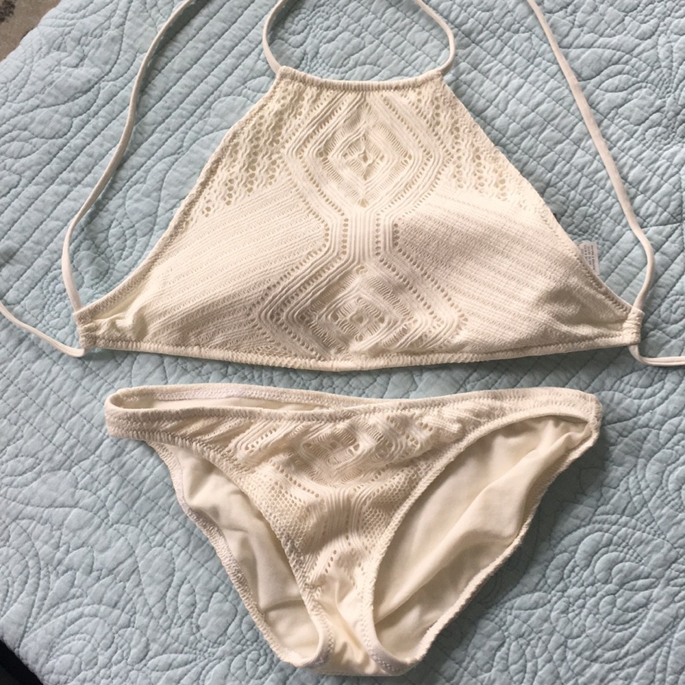 White bikini Ralph Lauren crochet